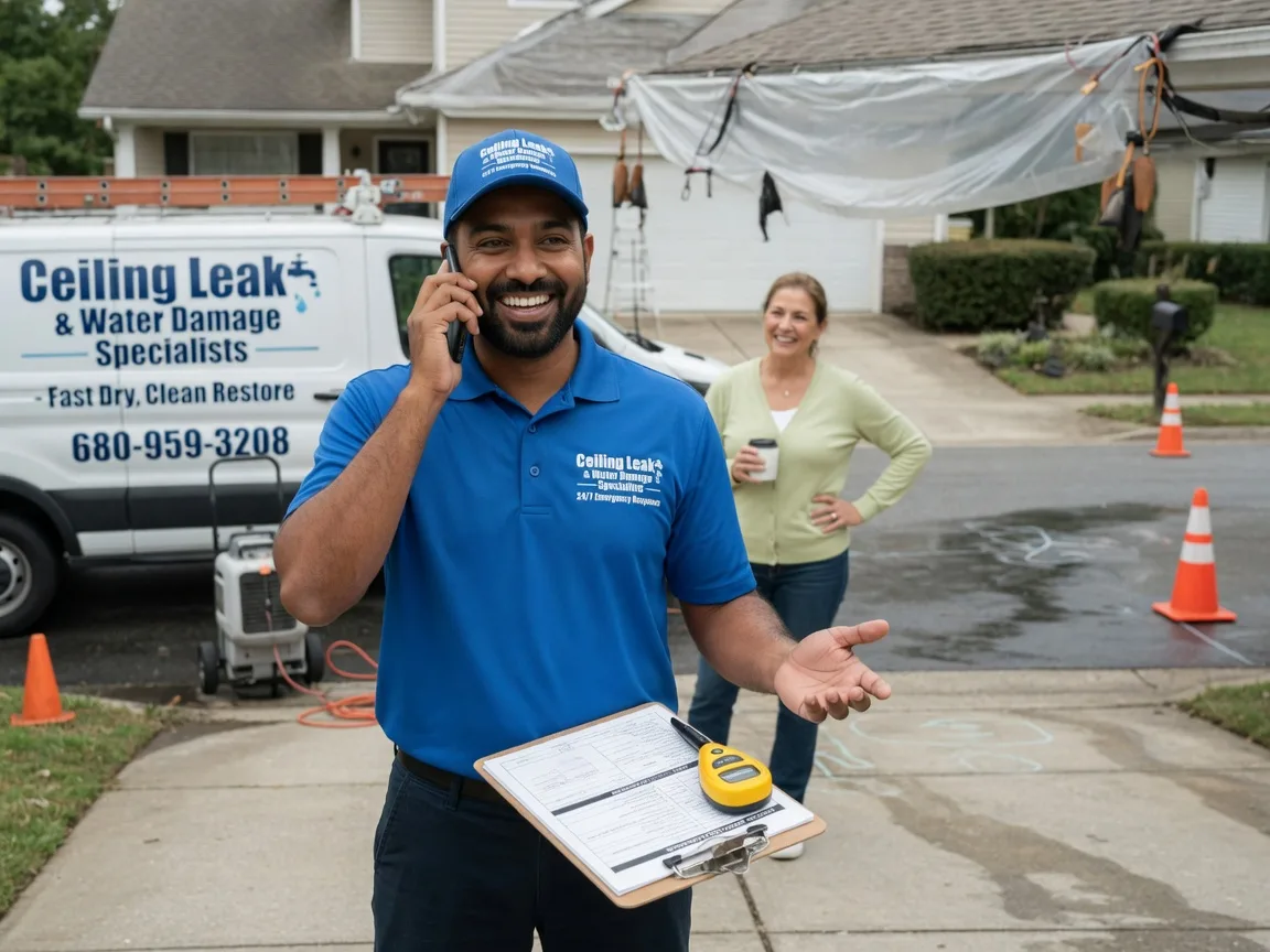 Ceiling Leak Cleanup Davey, NE FAQs